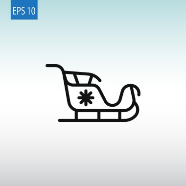 Noel Baba kızağı simgesi