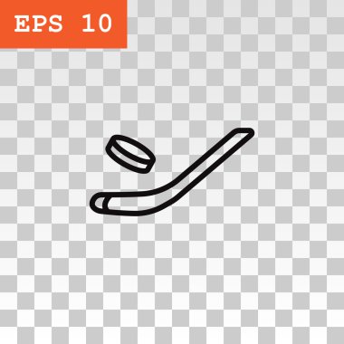 buz hokeyi sopa ve puck simgesi