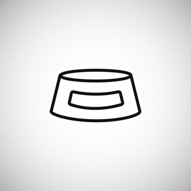 hayvan gıda simge için kase