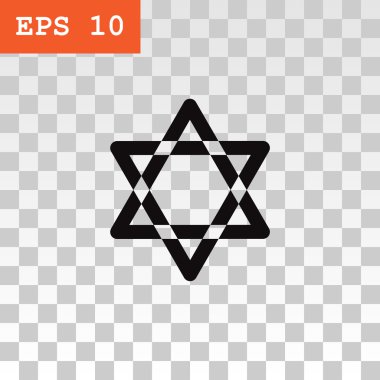 Davut'un yıldızı simge.  