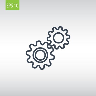 dişli tekerlek mekanizması simgesi