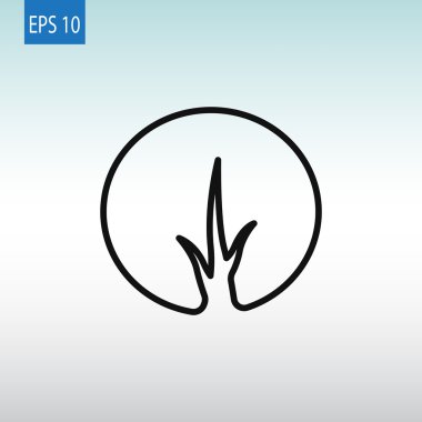 soyut ağaç simgesi