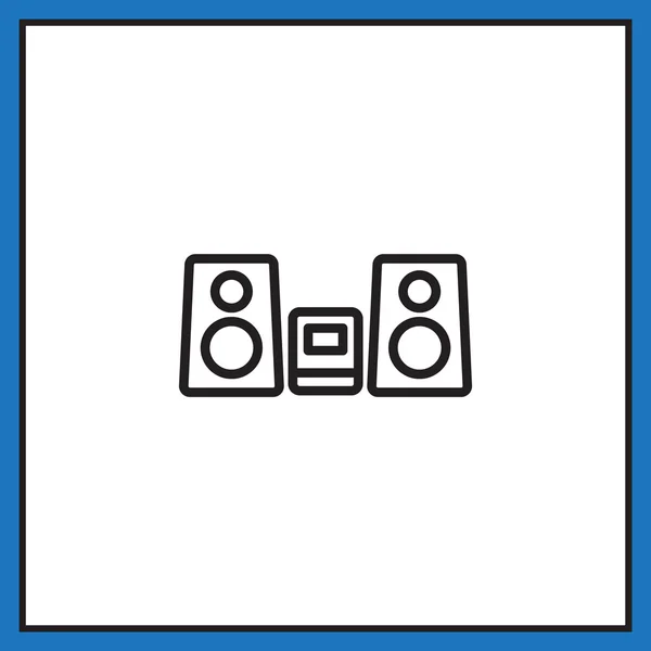 Иконка аудио системы — стоковый вектор