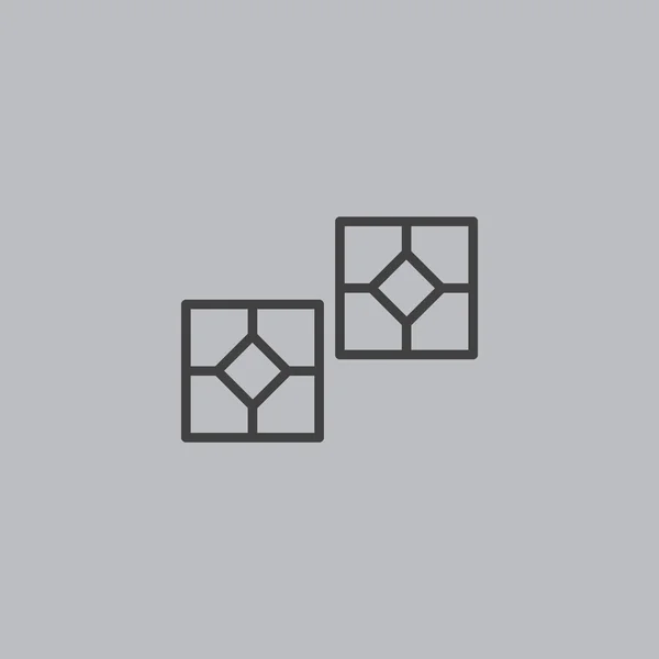 Иконка керамической плитки — стоковый вектор