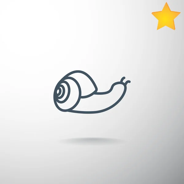 Snail, slug icon — Stock Vector