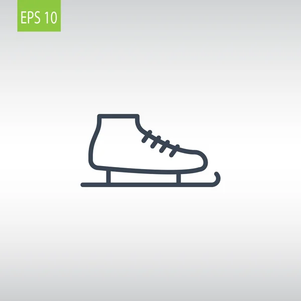 Ice skate shoe icon — Stock Vector