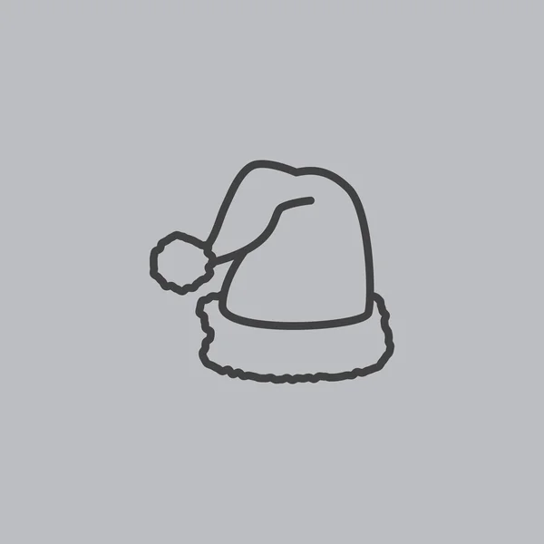 Santa hat pictogram — Stockvector