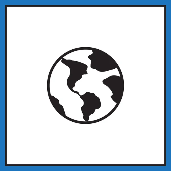 Icona del globo terrestre — Vettoriale Stock