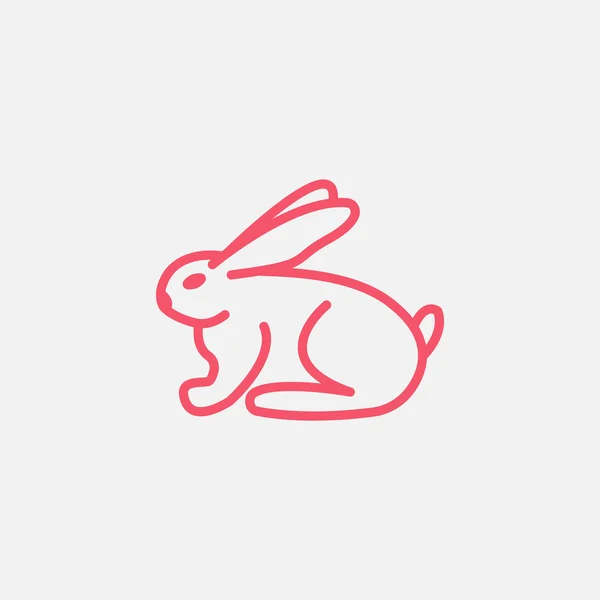 Conejo, ícono de liebre — Vector de stock