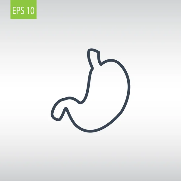 Icône d'organe d'estomac humain — Image vectorielle
