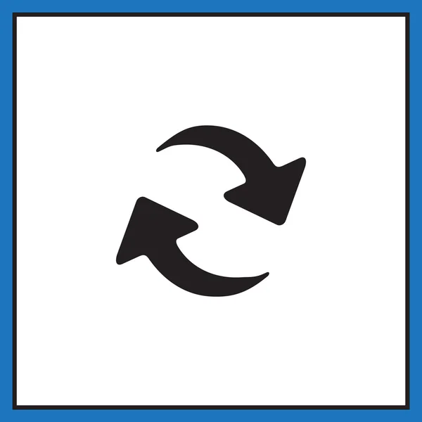 Actualizar icono de flechas — Vector de stock
