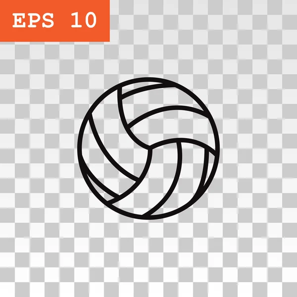 Icono de pelota de voleibol — Vector de stock