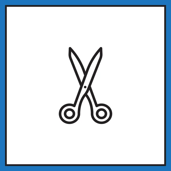 Icono de forma de tijera — Vector de stock