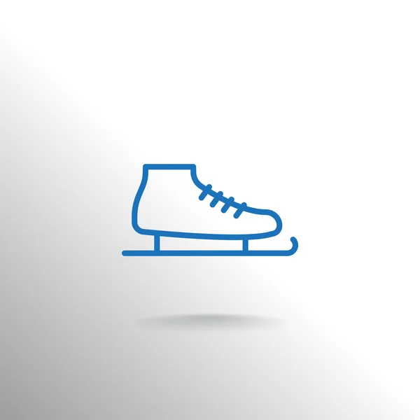 Icône de chaussure de patin à glace — Image vectorielle