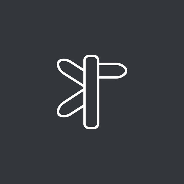 дорожный знак, значок указателя
