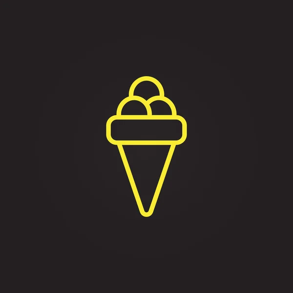 Ice cream icon — Stock Vector