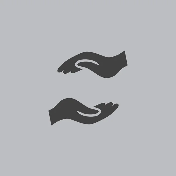 Help handen-pictogram — Stockvector