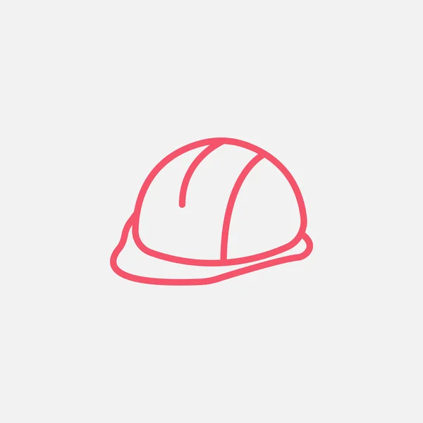 Icona casco da costruzione — Vettoriale Stock