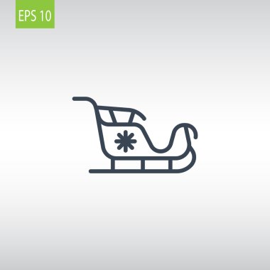 Noel Baba kızağı simgesi