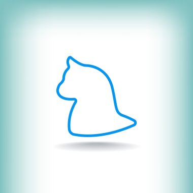 kedi hayvan siluet simge