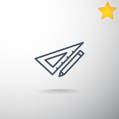 kalem ve cetvel simgesi 