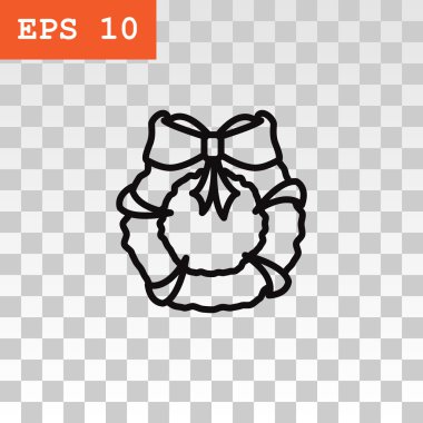 Noel çelenk simgesi