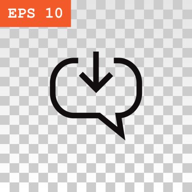 yorum aldı, sohbet simgesi