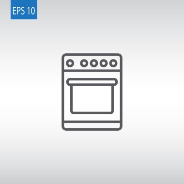 Mutfak sobası simgesi