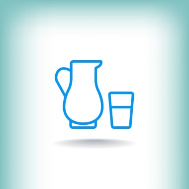 Süt simgesi sürahi