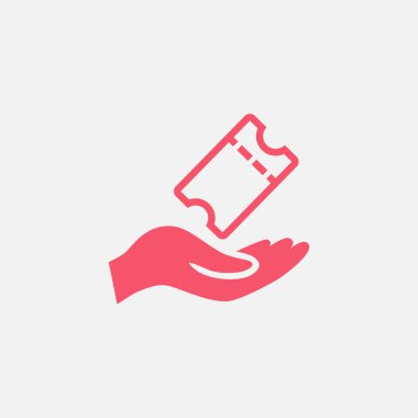 Bilet simgesi el tutar