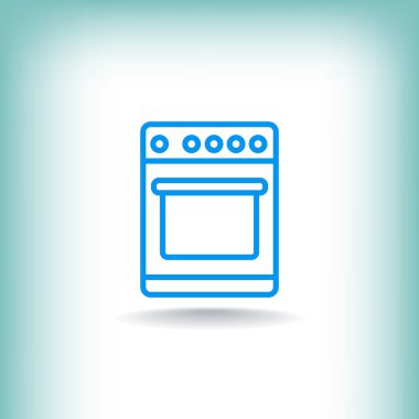 Mutfak sobası simgesi