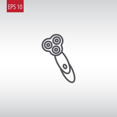 Elektrikli tıraş makinesi simgesini