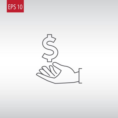 el simgesi olarak dolar.  