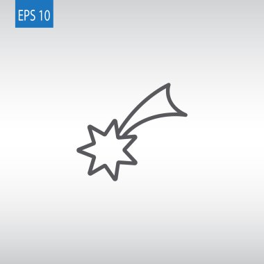 Noel yıldızı simge. 