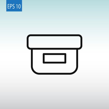 yiyecek kabı simgesi