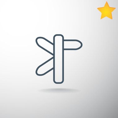 yol işareti, tabelasını simgesi