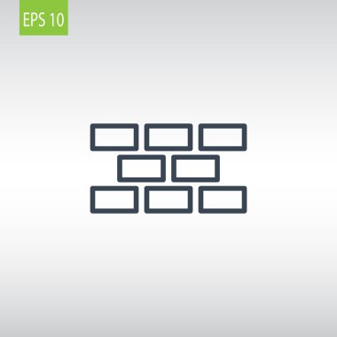 İnşaat tuğla simgesi