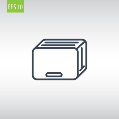 mutfak ekmek kızartma makinesi simgesini