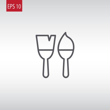 Boya fırçaları aracı simgesini