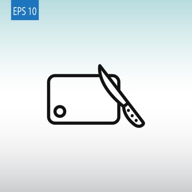 bıçak ve yönetim kurulu simgesi