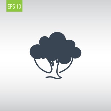 soyut ağaç simgesi