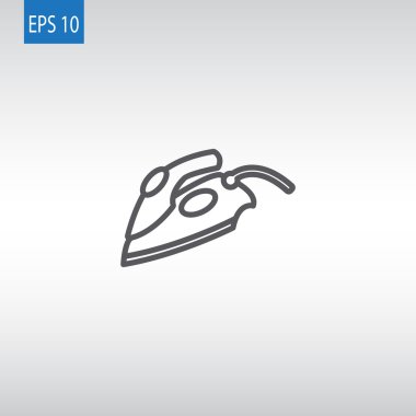 Buhar elektrik demir simgesi