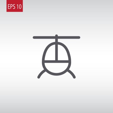 Helikopter uçak simgesi