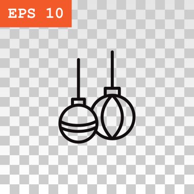 Tatil köknar ağacı için oyuncak top.