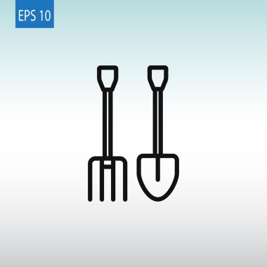 Dirgen ve kürek simgesi