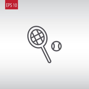 tenis raketi ve top simgesi