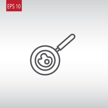 sahanda yumurta tava simgesi