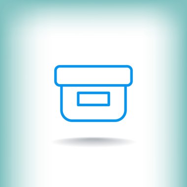 yiyecek kabı simgesi