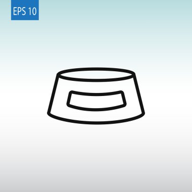 hayvan gıda simge için kase