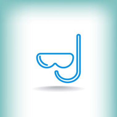 şnorkel ve maske simgesi